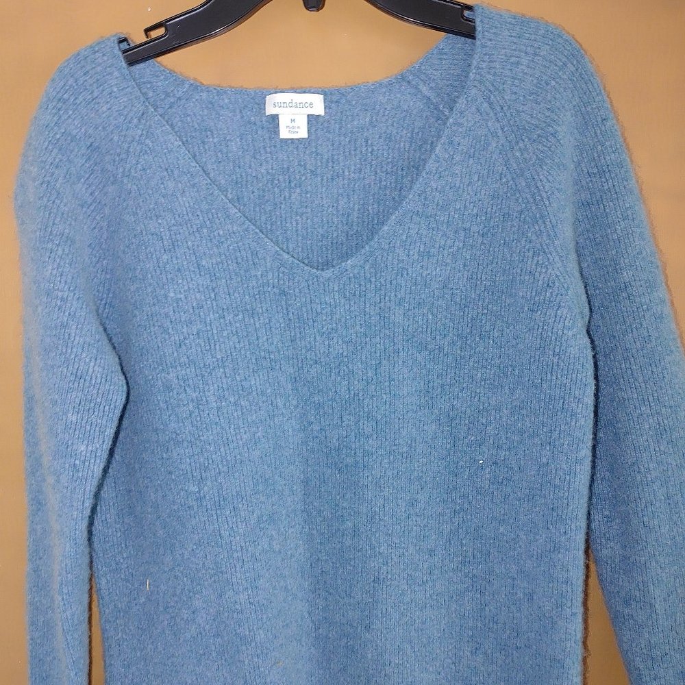 SUNDANCE Woman's 100% Cashmere Long Sleeves Sweater Size M Pre-owned